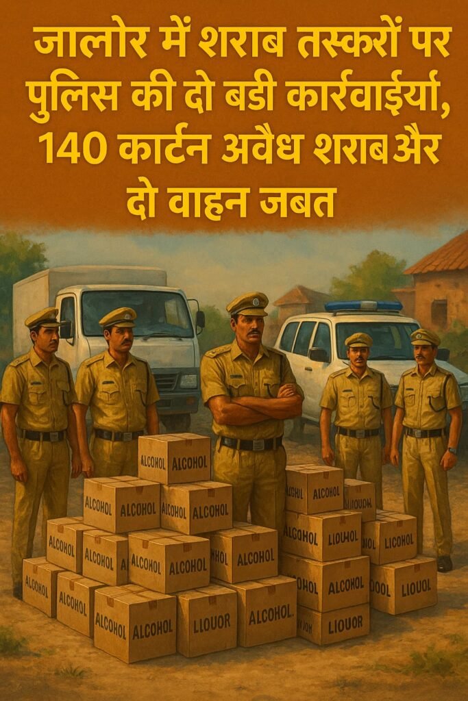 जालोर में अवैध शराब तस्करी पर दोहरी कार्रवाई, साथ ही देश–विदेश के मॉडल से सीखने की जरूरत
